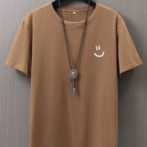 "Good Vibes Only" Minimalist Smiley Graphic Tee