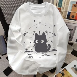 "Lo-Fi Cat" Heavyweight Minimalist Long Sleeve Tee