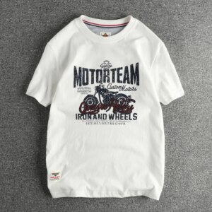 "Iron & Wheels" Vintage Wash Motor Team Graphic Tee