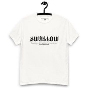 Swallow Gothic Text Edgy Streetwear Graphic Tee